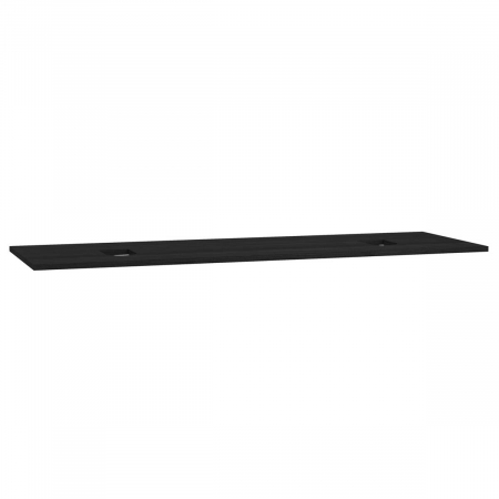 Mobilier de baie - wood counter, cu double syphon hole, 150cm, patterned negru oak | 65939