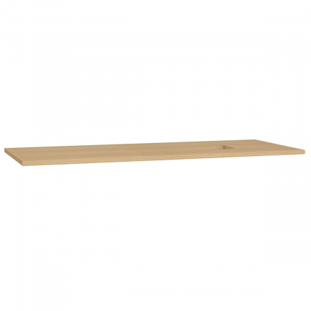 Mobilier de baie - wood counter, cu dreapta syphon hole 120 cm, flat oak | 65929