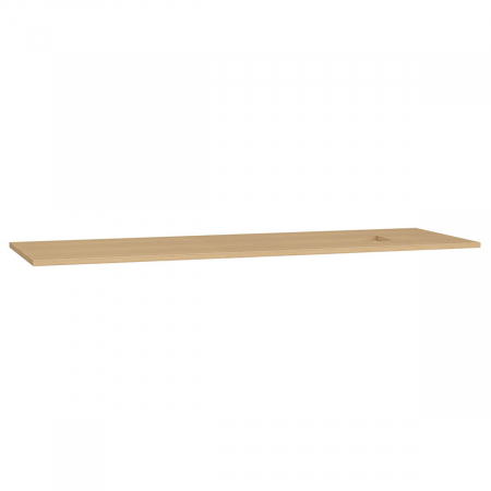 Mobilier de baie - wood counter, cu dreapta syphon hole, 150cm, flat oak | 65938