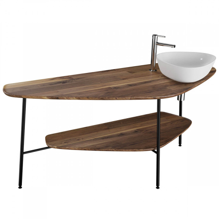 Mobilier de baie - big pe blat, 160cm, dark oak, dreapta | 64041