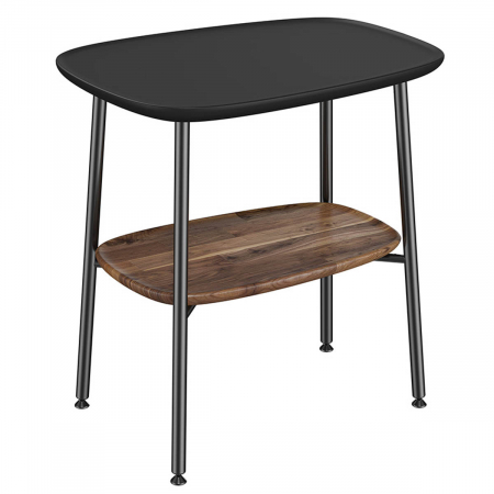Mobilier de baie - mic table, 55cm, cu negru mat, dark oak | 64066