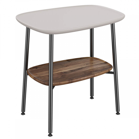 Mobilier de baie - mic table, 55cm, cu taupe mat, dark oak | 64067