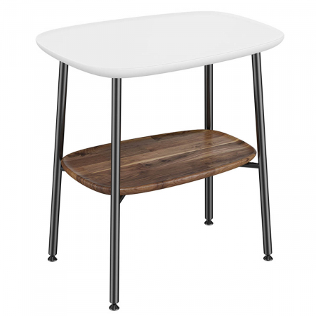Mobilier de baie - mic table, 55cm, cu alb mat, dark oak | 64065