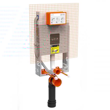 Rezervoare incastrate & panouri de control - Rezervor WC incastrat montaj standard 2.5/4 lt fara console metalice, 12cm | 762-1800-02
