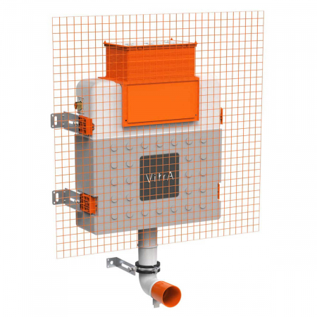 Rezervoare incastrate & panouri de control - Rezervor WC incastrat pentru vas WC lipit de perete, perete din gips carton, 98cm, 3/6l | 761-1745-01