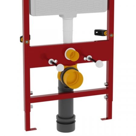 Rezervor WC incastrat tip perete din gips-carton, clapeta de actionare crom inclus | 8000-C [3]