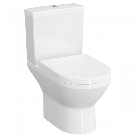 Vase WC clasice / monobloc - Vas WC rimless spatele deschis, 62cm | 7044B003-0075