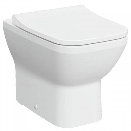 Vase de toaleta - Vas WC rimless pe pardoseala lipit de perete 54cm, alb mat | 7085B001-0075