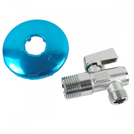 Robinet coltar cu filtru, filet alimentare G1/2 iesire G3/4, maneta metalica, 1/2”x3/8” | A45200EXP [9]