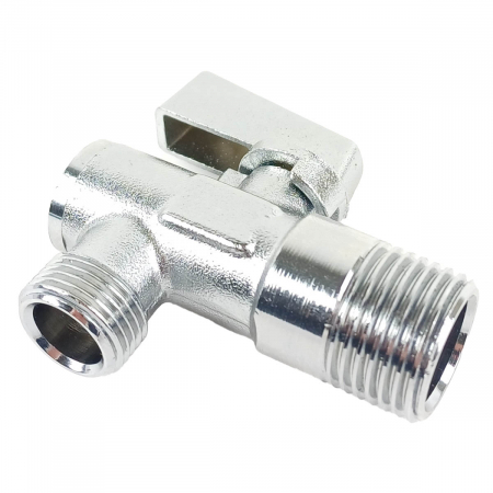 Robinet coltar cu filtru, filet alimentare G1/2 iesire G3/4, maneta metalica, 1/2”x3/8” | A45200EXP [3]