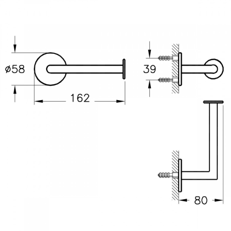Suport hartie igienica, brushed nickel | A4488734 [1]
