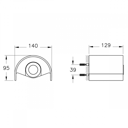 Suport hartie igienica, cu capac, negru | A4488836 [1]