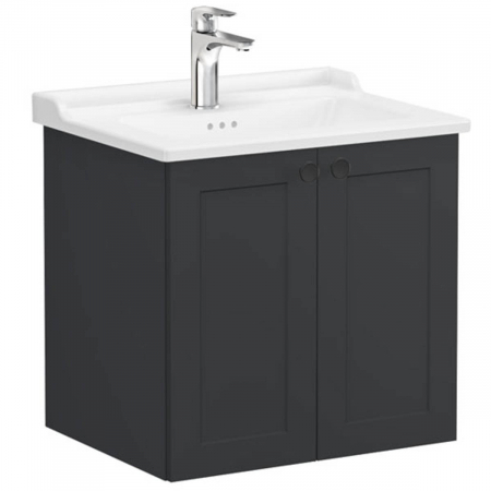 Unitate de baza lavoar baie, cu usi 60cm mat graphite, cu classical lavoar / chiuveta baie | 68705 [0]