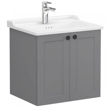 Unitate de baza lavoar baie, cu usi 60cm mat grey, cu classical lavoar / chiuveta baie | 68703 [0]