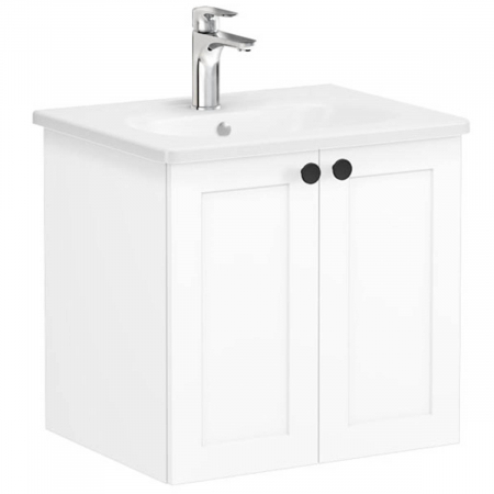 Unitate de baza lavoar baie, cu usi 60cm alb mat, cu rounded lavoar / chiuveta baie | 68694 [0]