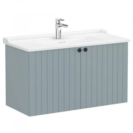 Unitate de baza lavoar baie, cu usi 100cm, mat fijord green, cu classical lavoar / chiuveta baie | 69320 [0]