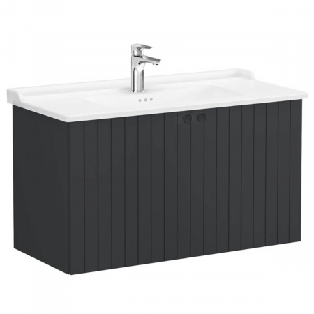 Unitate de baza lavoar baie, cu usi 100cm, mat graphite, cu classical lavoar / chiuveta baie | 69321 [0]