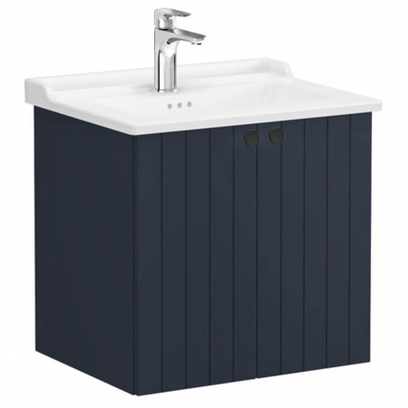 Unitate de baza lavoar baie, cu usi 60cm mat dark albastru, cu classical lavoar / chiuveta baie | 69280 [0]