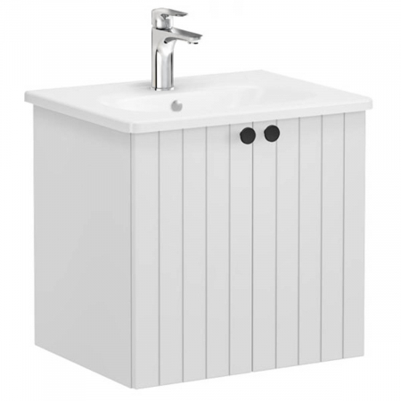 Unitate de baza lavoar baie, cu usi 60cm mat gri deschis, cu rounded lavoar / chiuveta baie | 69269 [0]