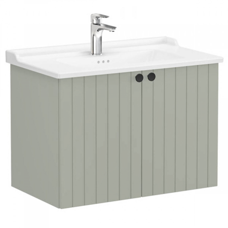 Unitate de baza lavoar baie, cu usi 80cm, mat retro green, cu classical lavoar / chiuveta baie | 69302 [0]