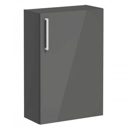 Mobilier de baie - lower unit, 55cm, compact, inalt gloss anthracite, dreapta | 66494