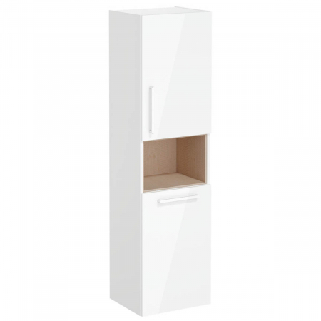 Mobilier de baie - tall unit, 40cm, scurt, cu laundry basket, inalt gloss alb, dreapta | 66231
