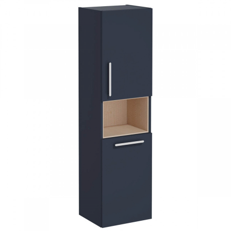 Mobilier de baie - tall unit, 40cm, scurt, cu laundry basket, mat dark albastru, dreapta | 68012
