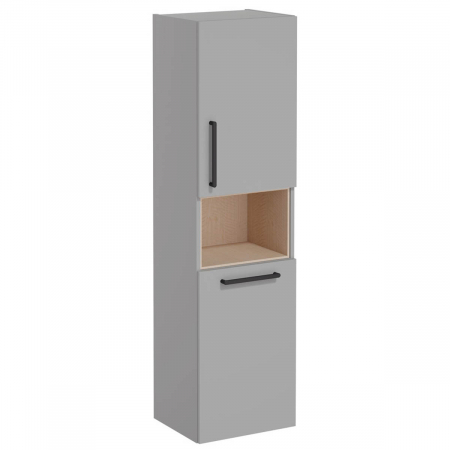 Mobilier de baie - tall unit, 40cm, scurt, cu laundry basket, mat rock grey, dreapta | 68010