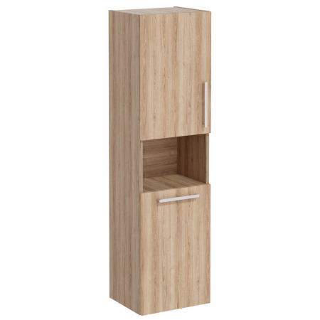Mobilier de baie - tall unit, 40cm, scurt, cu laundry basket, natural oak, stanga | 66235