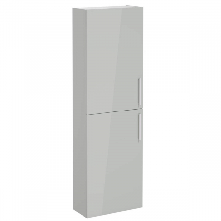 Mobilier de baie - tall unit, compact, inalt gloss pearl grey | 66245