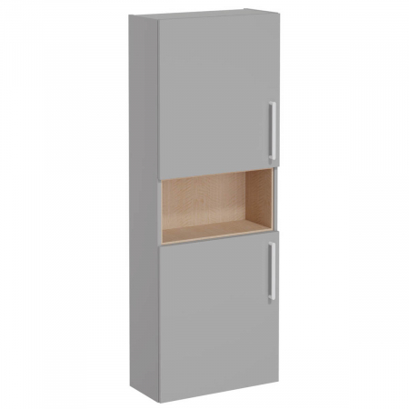Mobilier de baie - tall unit, compact, scurt, mat rock grey | 68014