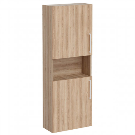 Mobilier de baie - tall unit, compact, scurt, natural oak | 66247