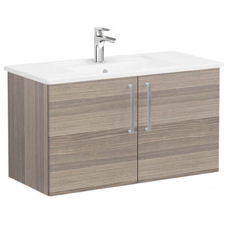 Mobilier de baie - Unitate de baza lavoar baie, cu usi 100cm, cordoba, cu angular lavoar / chiuveta baie | 68169
