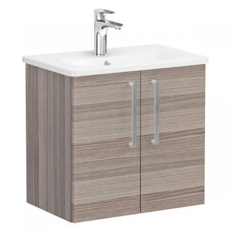 Mobilier de baie - Unitate de baza lavoar baie, cu usi 60cm compact, cordoba, cu rounded lavoar / chiuveta baie | 68081
