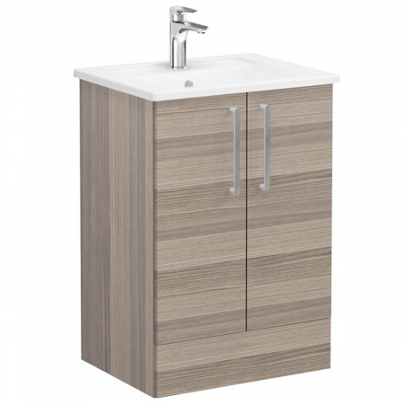 Mobilier de baie - Unitate de baza lavoar baie, cu usi 60cm pe pardoseala, cordoba, cu angular lavoar / chiuveta baie | 68187