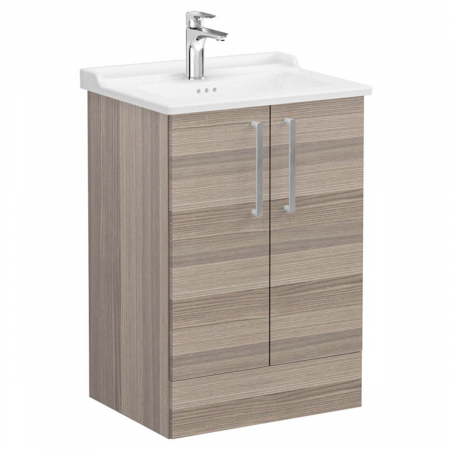 Mobilier de baie - Unitate de baza lavoar baie, cu usi 60cm pe pardoseala, cordoba, cu classical lavoar / chiuveta baie | 68201