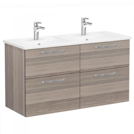 Mobilier de baie - Unitate de baza lavoar baie, cu patru sertare 120 cm, cordoba, cu angular lavoar / chiuveta baie | 68372