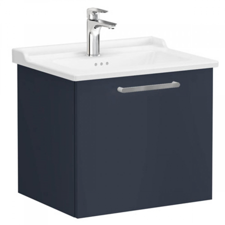 Unitate de baza lavoar baie, cu un sertar 60cm mat dark albastru, cu classical lavoar / chiuveta baie | 68216 [0]