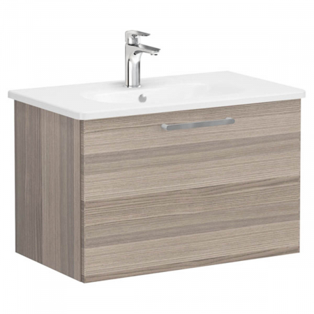 Mobilier de baie - Unitate de baza lavoar baie, cu un sertar 80cm, cordoba, cu rounded lavoar / chiuveta baie | 68227