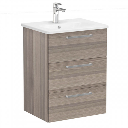 Unitate de baza lavoar baie, cu trei sertare 60cm cordoba, cu rounded lavoar / chiuveta baie | 68340 [0]