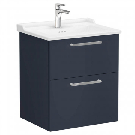 Unitate de baza lavoar baie, cu doua sertare 60cm mat dark albastru, cu classical lavoar / chiuveta baie | 68281 [0]