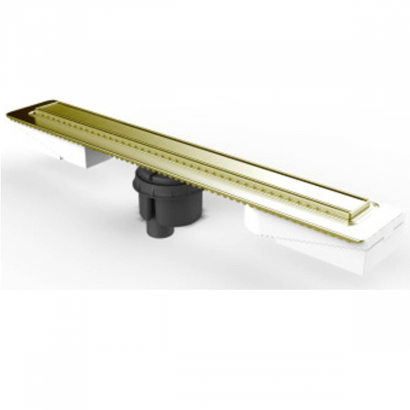 Zone de dus - Canal / rigola de dus 100 090 elegant auriu evacuare verticala s | 59980258000