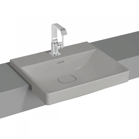 Lavoare - Lavoar / chiuveta baie semiincastrat 55cm cu orificiul pentru baterie si preaplin | 7531B076-0001