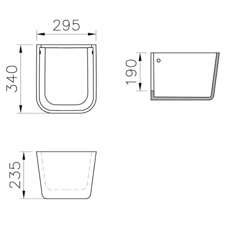 Semipiedestal ceramic alb pentru lavoar copii – Colectia Sento Kids | 7354B003-0156 [1]