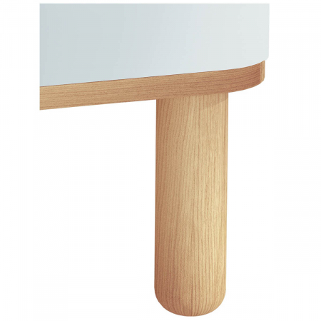Accesorii mobilier baie - Set 4 picioare pentru mobila de baie stejar deschis, diametru 50mm, inaltime 175mm | 61069