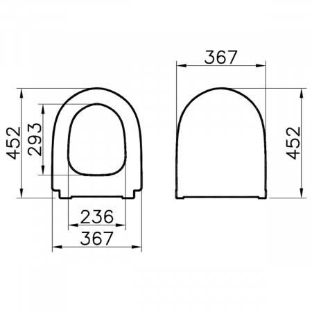 Capac WC slim, inchidere lenta soft close, alb, colectia Sento | 120-003-009 [1]