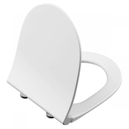 Capace WC - Capac WC slim, inchidere lenta soft close, alb, colectia Sento | 120-003-009