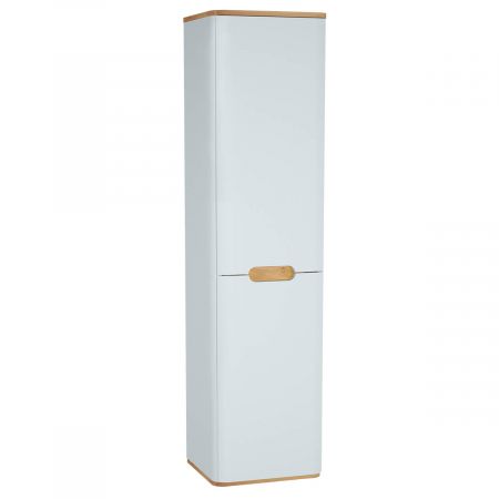 Mobilier de baie - tall unit, 40cm, cu laundry basket, fara legs, alb mat, stanga | 60854