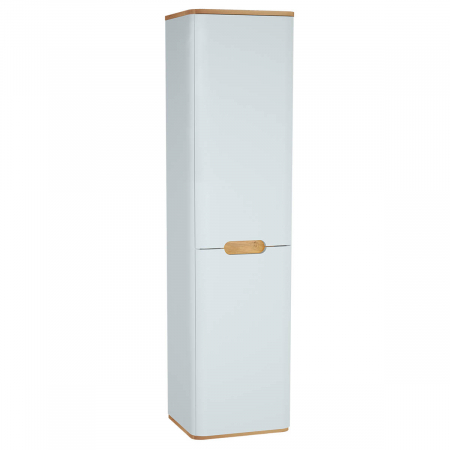Mobilier de baie - tall unit, 40cm, cu laundry basket, fara legs, alb mat, dreapta | 60842