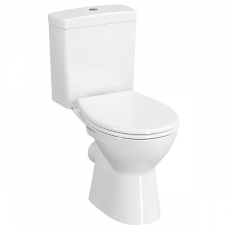 Vase WC si componente - Vas WC compact cu spatele deschis, 65cm, evacuare orizontala | 7820L003-0075